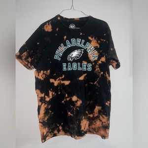 Philadelphia Eagles bleach dyed tshirt
